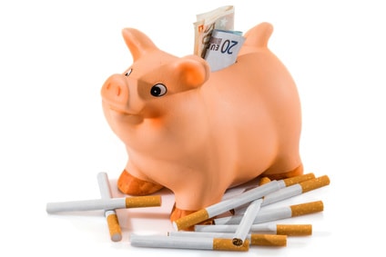 argent économisé dasn tirelire grâce à l'arrêt du tabac